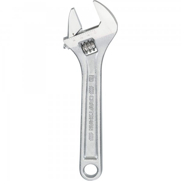 Llave ajustable Craftsman de acero cromada 6"