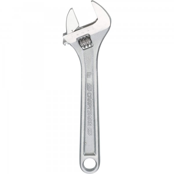 Llave ajustable Craftsman de acero cromada 8"
