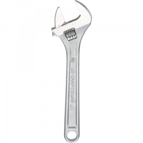Llave ajustable Craftsman de acero cromada 10"