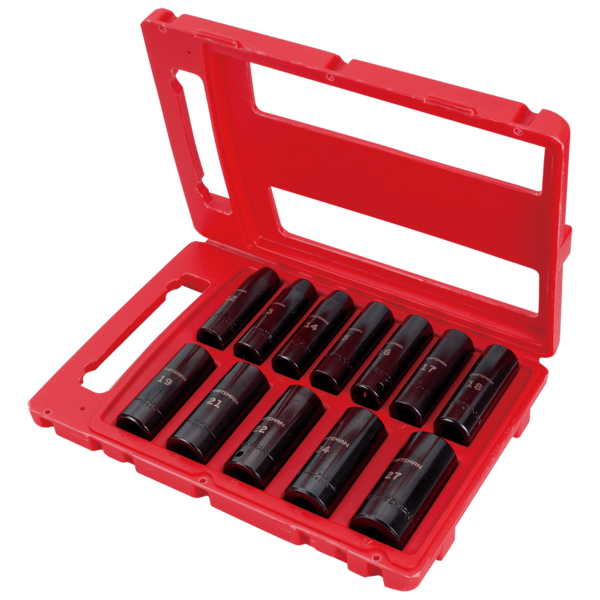 Set Maletín Craftsman 12 Tubos largos de Impacto métrico de 1/2"