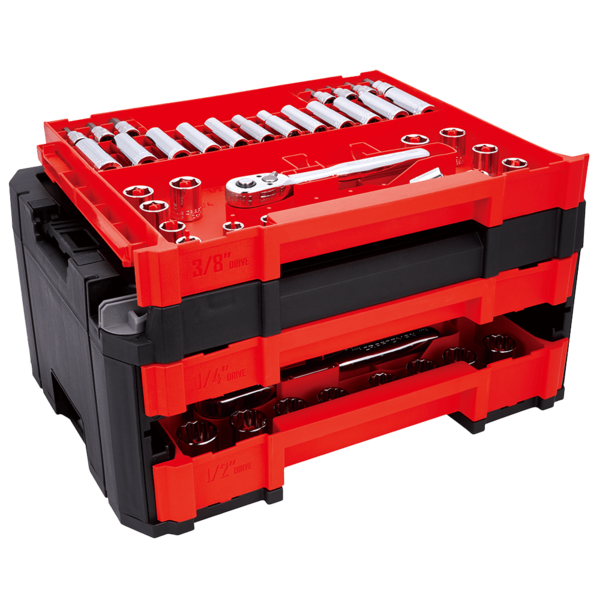 Set Maletín Craftsman 230 Piezas 1/4"-3/8"-1/2"