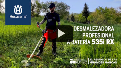 ¡Potencia y versatilidad, sin cables, sin humo! Desmalezadora Profesional Husqvarna a batería 535iRX