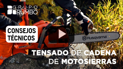 Cómo tensar la cadena de una motosierra Husqvarna