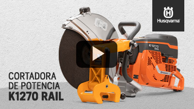 Precisa y rápida en corte de rieles: Cortadora de potencia Husqvarna K1270 Rail