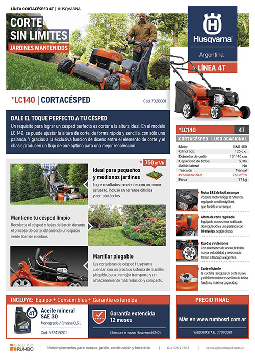 Husqvarna - Cortacésped LC140 - #PromoHusqvarna