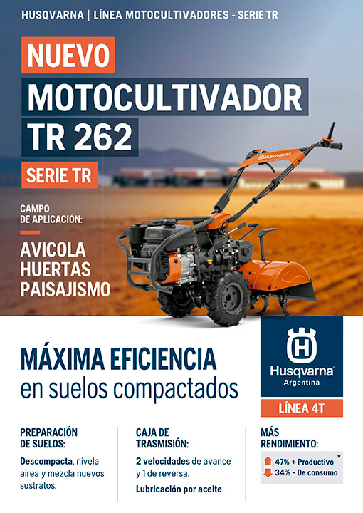 Husqvarna - Motocultivador TR 262