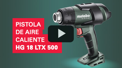 La inigualable pistola de aire caliente Metabo HG 18 LTX 500 a batería