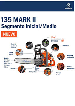 Motosierra Husqvarna 135 Mark II - Nuevo producto