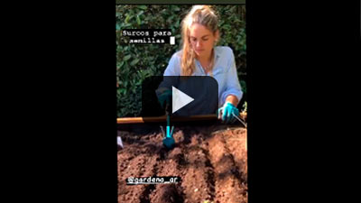 @estefialcetegaray en Instagram. Azadas Gardena.