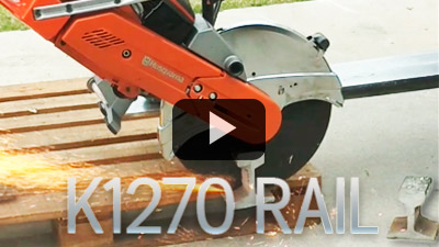 Husqvarna K1270 Rail, la cortadora de rieles preferida por el rubro