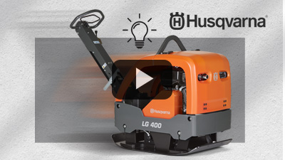 Husqvarna LG400, compactación eficiente.