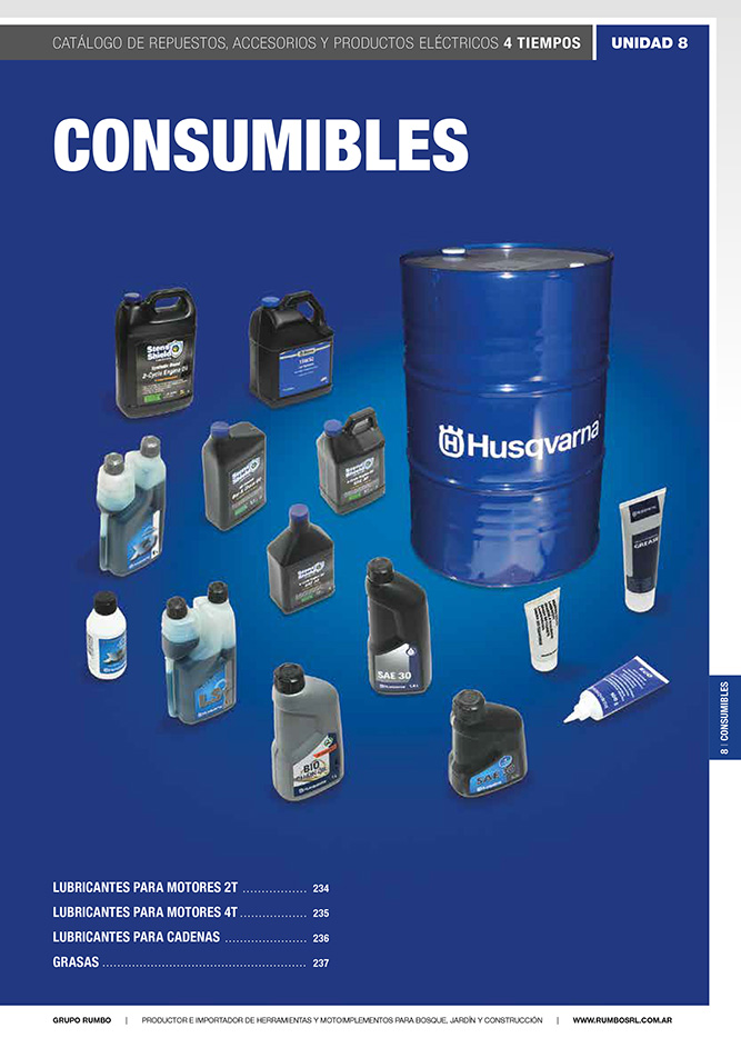 Catálogo de Lubricantes 2T y 4T - Grupo Rumbo