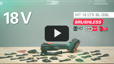 Metabo - Multi herramienta a batería 18 V MT 18 LTX BL QSL
