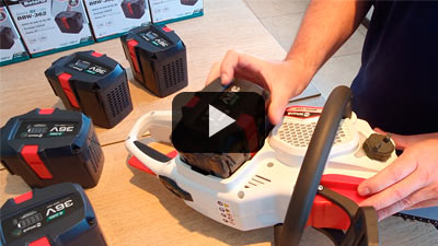 Colocación y extracción de baterías en equipos Niwa