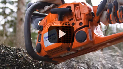 Motosierra Husqvarna 435e en 15 segundos