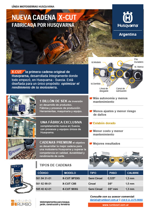 Husqvarna - Cadena X-CUT