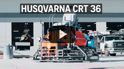 Allanadora doble de hombre a bordo Husqvarna CRT-36