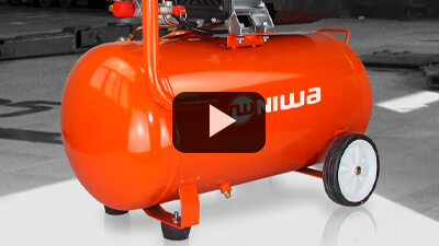 Libre de aceite, fácil de instalar y mínimo mantenimiento. Compresor Niwa AFW-50.