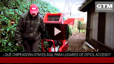 Chipeadora de ramas y cultivos GTS1300 para accesos difíciles