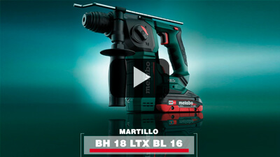 Martillo a batería Metabo BH 18 LTX BL 16