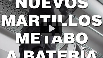 La línea de martillos a batería Metabo sigue creciendo.
