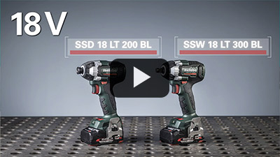 Nuevos atornilladores de impacto de batería SSD 18 LT 200 BL y llaves de impacto SSW 18 LT 300 BL