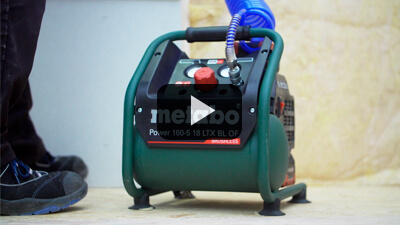 Compresor Metabo a batería de 18v Power 160-5 18 LTX BL OF