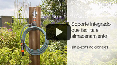 Soporte con manguera City Gardening de Gardena (7,5m.)