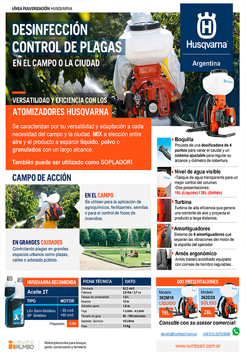 Husqvarna Aviso Atomizadores