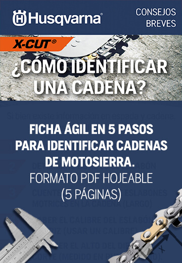 Husqvarna X-Cut® - Identificar las cadenas para uso con motosierra - Consejos breves